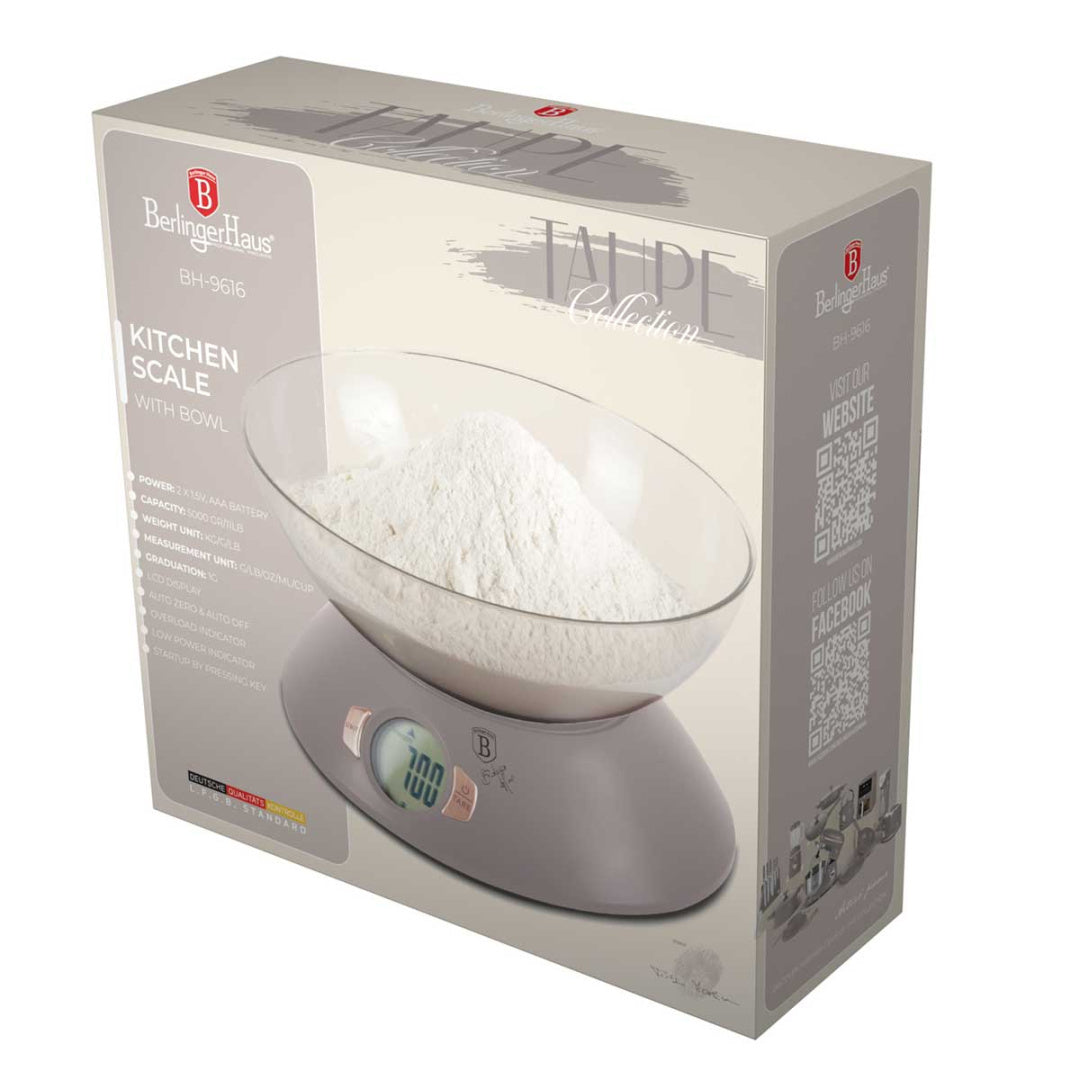WAGA KUCHENNA Z MISĄ BERLINGER HAUS BH-9616 TAUPE