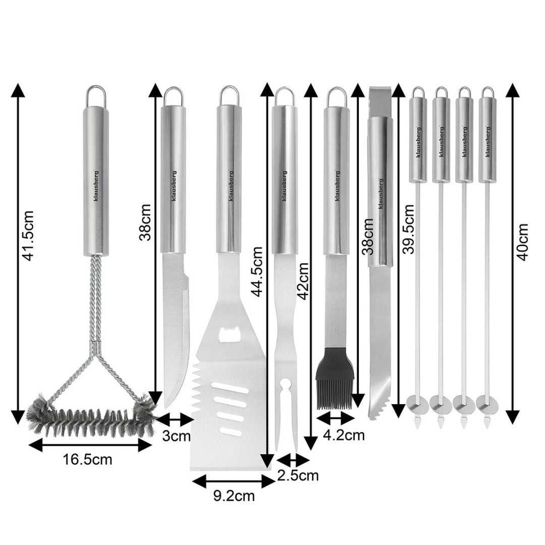 ZESTAW PRZYBORÓW DO GRILLA GRILLOWANIA W WALIZCE KLAUSBERG KB-7901