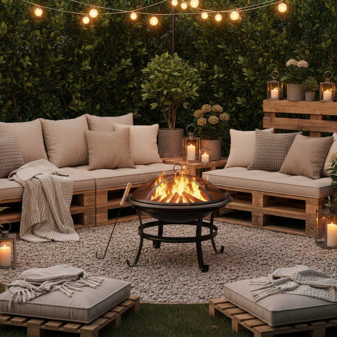 PALENISKO OGRODOWE 54cm Z POKRYWĄ KINGHOFF KH-2030