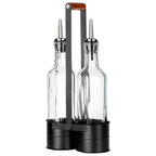 BUTELKI SZKLANE DO OLIWY OCTU 2x 250ml W STOJAKU 229274