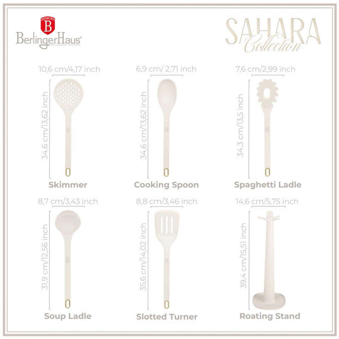 ZESTAW PRZYBORÓW KUCHENNYCH BERLINGER HAUS BH-8619 SAHARA
