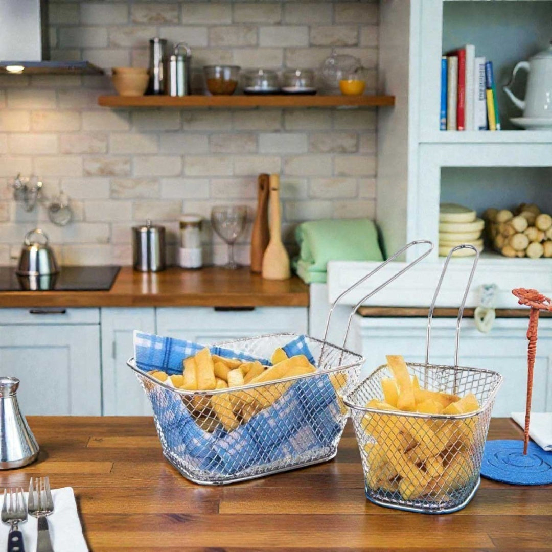 KOSZYK KOSZYCZEK STALOWY DO SERWOWANIA FRYTEK 124459