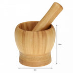 KUCHENNY MOŹDZIERZ BAMBUSOWY 9cm KINGHOFF KH-1616