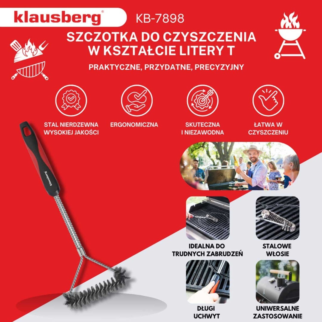 SZCZOTKA STALOWA DO CZYSZCZENIA RUSZTU GRILLA KLAUSBERG KB-7898