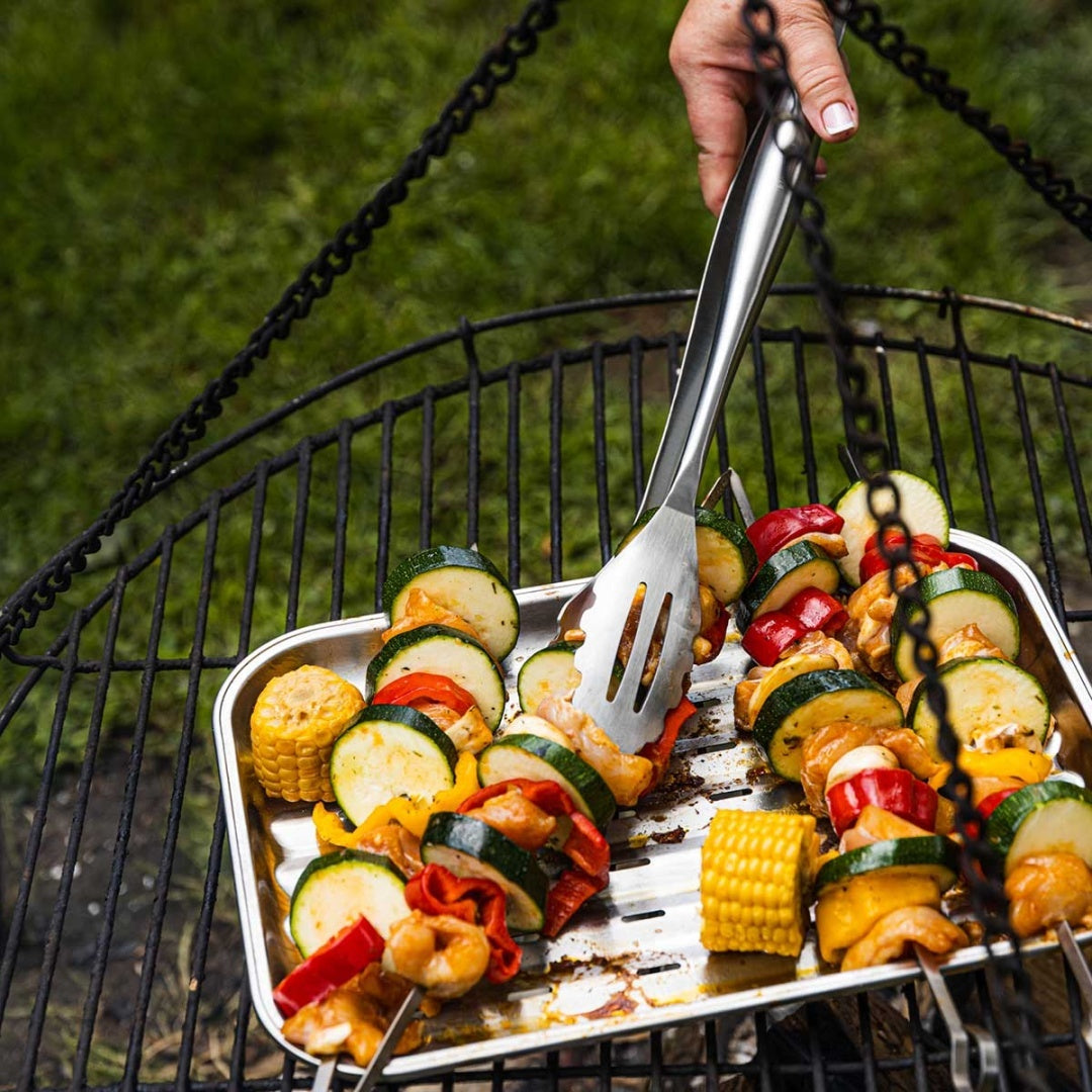 STALOWA TACA 34x24,5cm DO GRILLA GRILLOWANIA KINGHOFF KH-1916