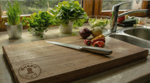 Deska do krojenia drewno Dąb sztorcowa 40x30x4 cm PREMIUM