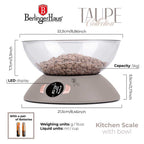 WAGA KUCHENNA Z MISĄ BERLINGER HAUS BH-9616 TAUPE