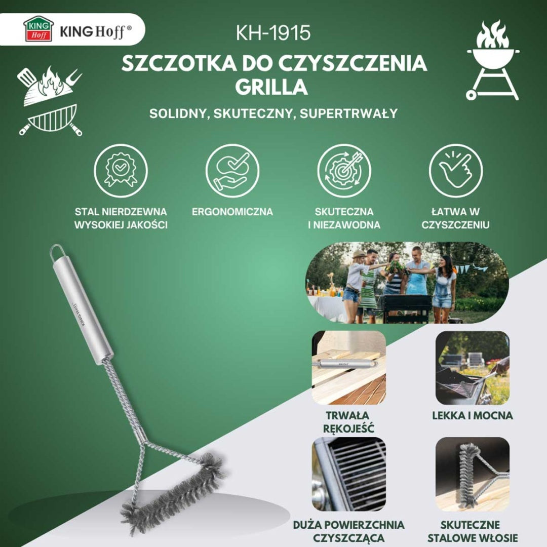 SZCZOTKA STALOWA DO CZYSZCZENIA RUSZTU GRILLA KINGHOFF KH-1915