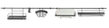 RELING KUCHENNY 16 ELELM. CZARNY KINGHOFF KH-1498